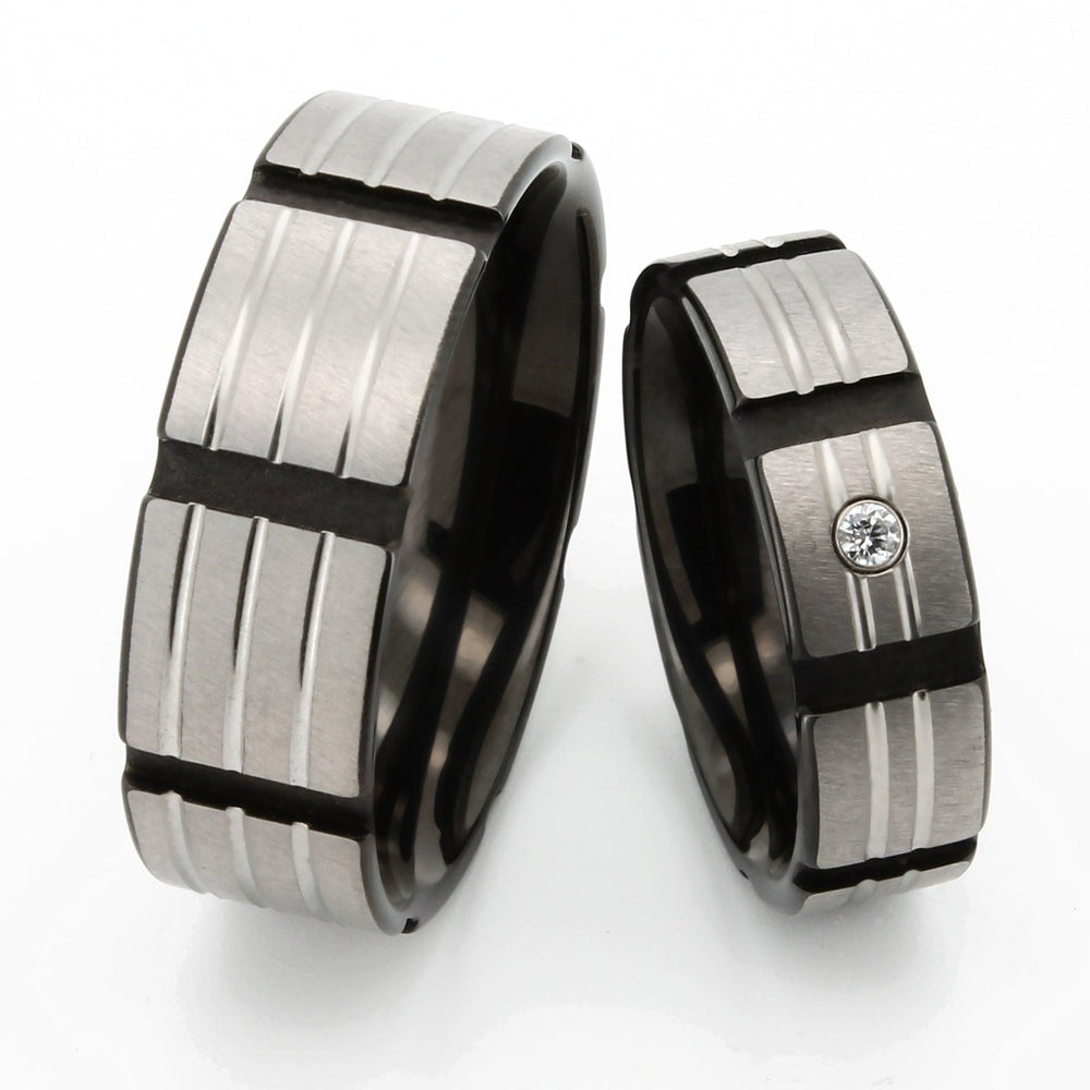 Eheringe & Trauringe Titan Schwarz ERS16BRF20 - TICO