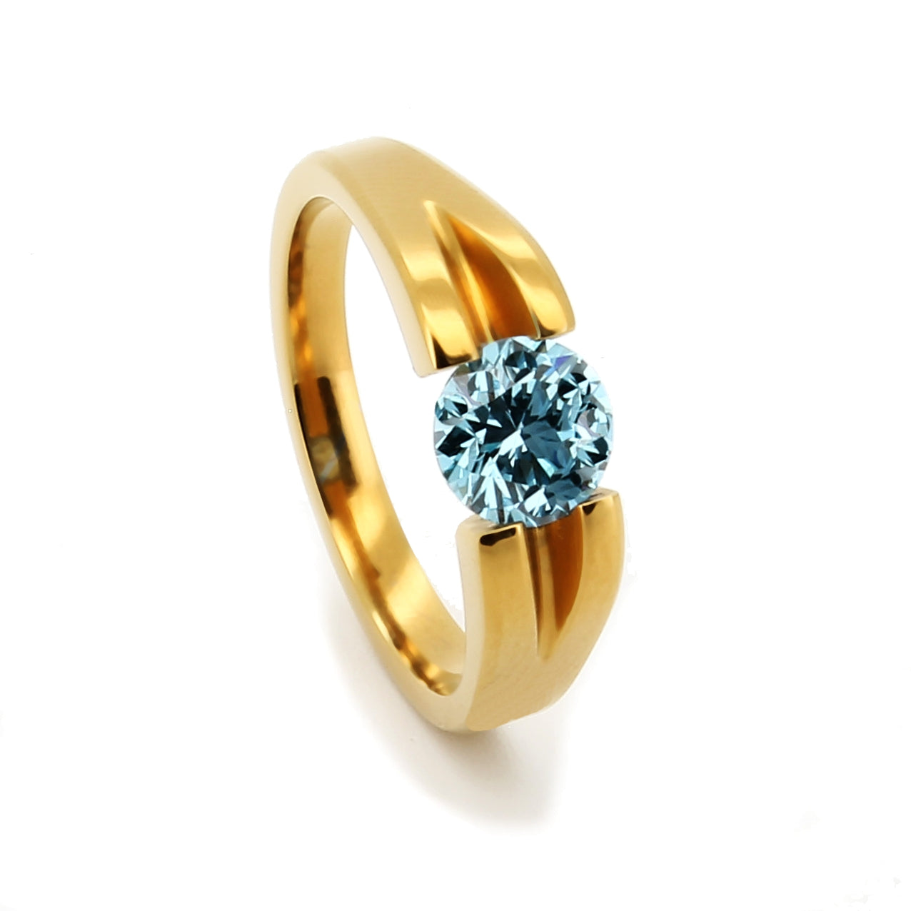 Verlobungsring Berlin Blue Lab Diamant