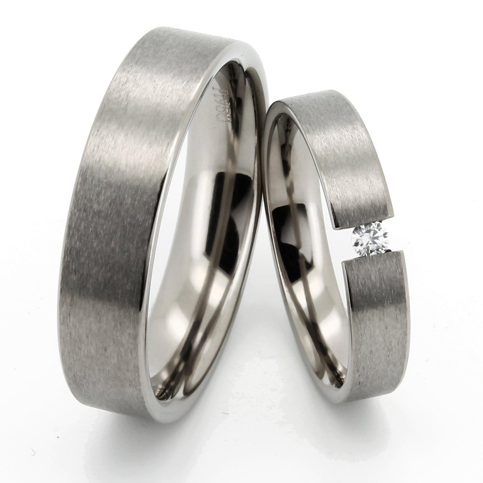 Eheringe Berlin Edition in Platin seidenmatt